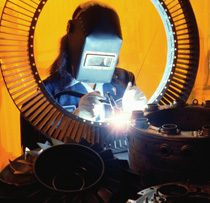 Man Welding in Michigan